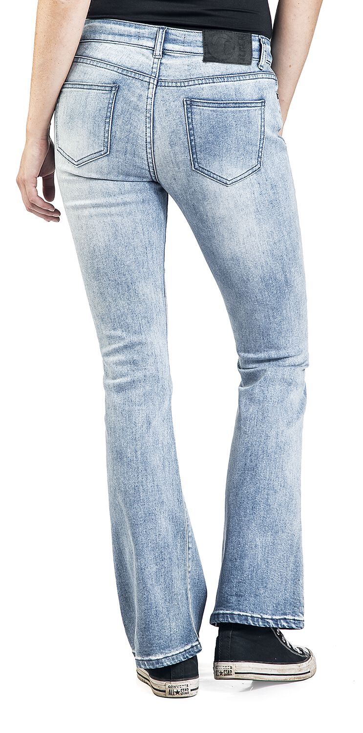 træk uld over øjnene valgfri alarm Grace - Light-Blue Jeans with Wash and Turn-Up | Black Premium by EMP Jeans  | EMP